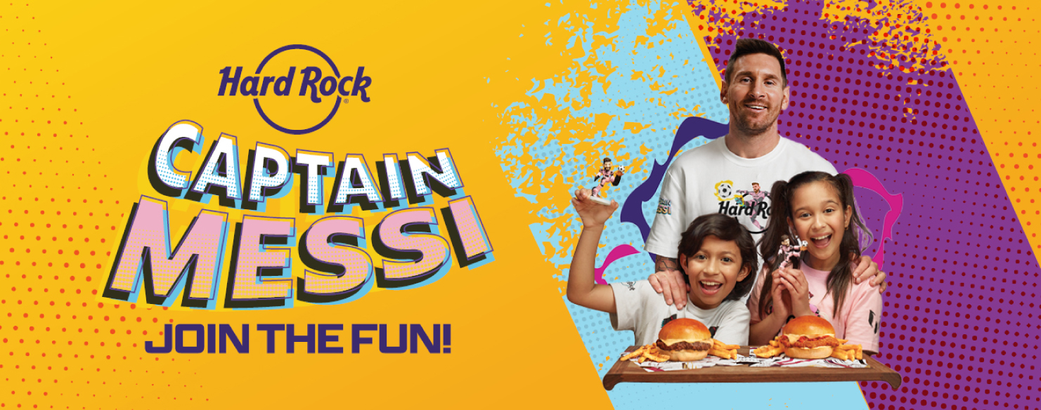 アメリカンレストラン「ハードロックカフェ」リオネル・メッシ選手が